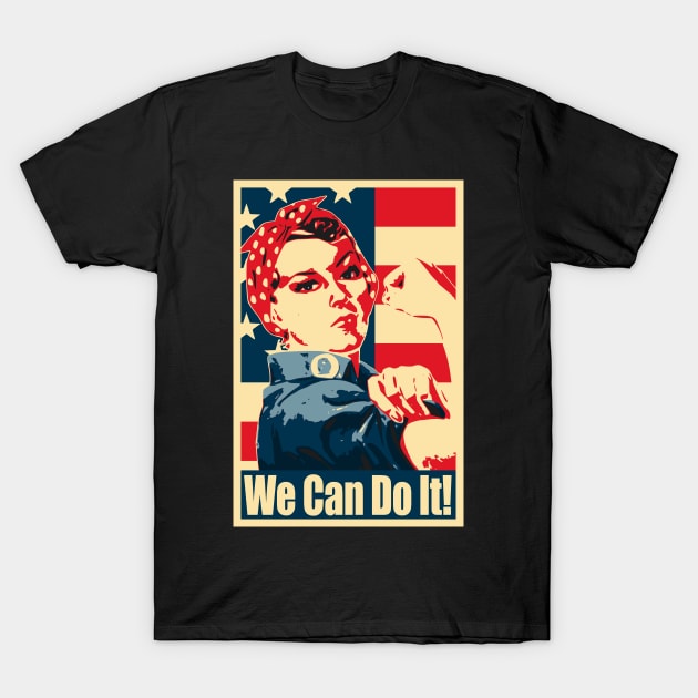 Rosie The Riveter We Can Do it Propaganda Poster T-Shirt by Nerd_art